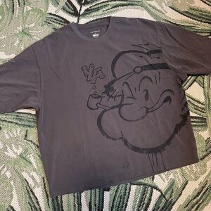 YoungLA Popeye Sailor Man Charcoal Graphic Tee T-Shirt Men’s Size X-Large